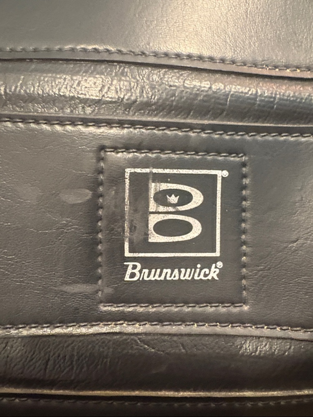 Brunswick Black Leather Duffel Bowling Bag - Picture 7 of 13